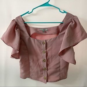 Blush pink blouse